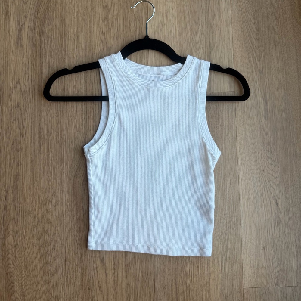 Classic White Sleeveless Top Women Hollister XS